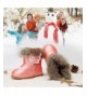 Boots Fantiny Toddler Girl's Winter Snow Boots Fur Outdoor Slip-on Warm Boots - 88-pink - CD12MZJT4TU $26.20