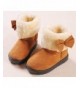 Boots Baby's Girl's Toddler Fashion Cute Bowknot Fur Lining Princess Warm Snow Boots - Brown(b) - CX18639KGAU $30.04