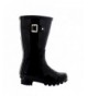 Boots Unisex Kids Original Gloss Muck Rubber Wellingtons Garden Rain Snow Boot - Black - CI11ZVUVZM3 $48.41