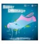 Water Shoes Toddler Water Shoes Boy Girl Baby Barefoot Aqua Socks Shoes for Beach Pool Surfing 399 Blue Pink 9.5~10.5 - CZ18H...