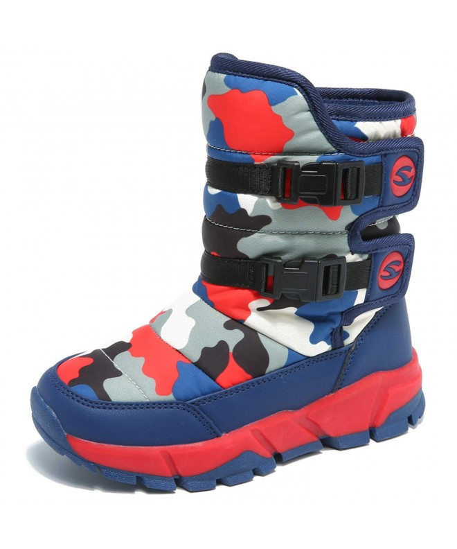 Boots Girls Boys Outdoor Waterproof Winter Snow Boots(Toddler/Little Kid/Big Kid) - Dark Red - CL18I0QSXH6 $44.63