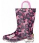 Boots Girls' Waterproof Rain Boots That Light up with Each Step - Glitter Horse - CB1863AZSOL $56.38