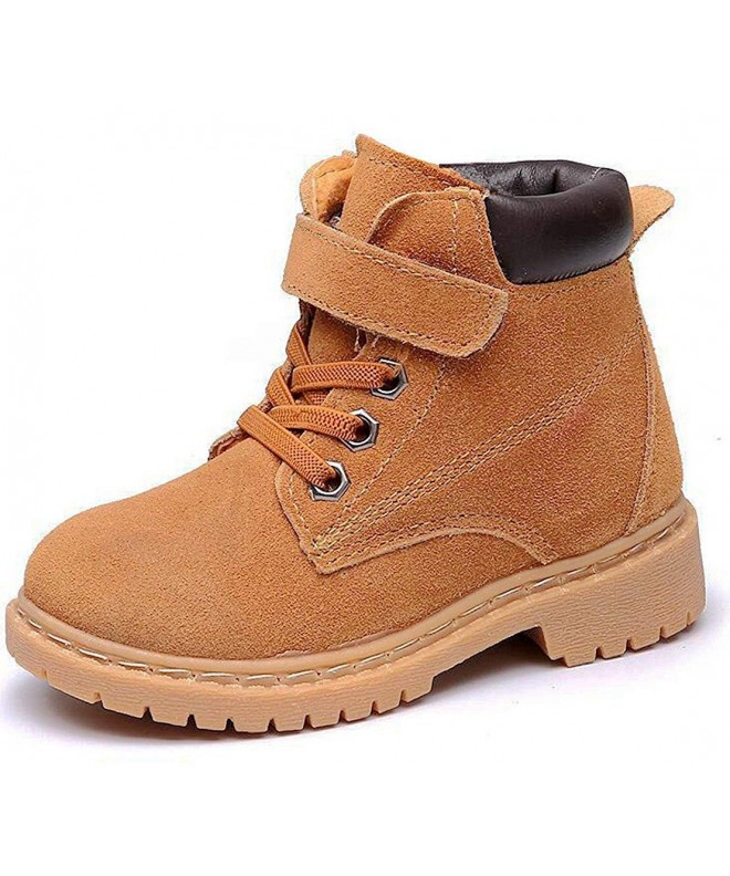 Boots Classic Waterproof Leather Outdoor - Yellow(without Fur) - CC12M8HTIIT $41.49