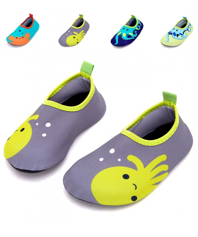 Water Shoes Kids Swim Water Shoes Quick Dry Non-Slip for Boys & Girls - Grey - 24-25 - CI180EMYKSE $26.45