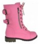 Boots Combat Zipper Toddler - Pink - CD12M3UHCIT $47.91