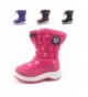 Boots Girls Cold Weather Snow Boot Puffy (Toddler/Little Kid/Big Kid) Many Colors - Pink Snowflakes - CZ17YLADUEA $34.66
