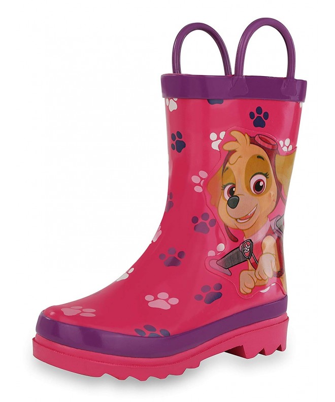 Boots Kids Girls' Paw Patrol Character Printed Waterproof Easy-On Rubber Rain Boots (Toddler/Little Kids) Pink - CI12F175POT ...