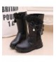 Boots Girl's Waterproof Lace Bowknot Side Zipper Fur Lined Tall Winter Boots (Toddler/Little Kid/Big Kid) - Black(c) - CJ12O1...