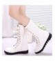 Boots Leather Lace Up Zipper Toddler - White (Without Fur) - C912MALOWHB $51.25