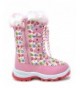 Boots Toddler/Little Kid/Big Kid Nordic Knee High Winter Snow Boots - Pink Owl - CV1848LL84H $41.31