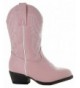 Boots Country Love Little Rancher Kids Cowboy Boots K101-1002 Black - Pink - CH12JX8XOWH $60.68