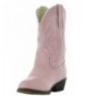 Boots Country Love Little Rancher Kids Cowboy Boots K101-1002 Black - Pink - CH12JX8XOWH $60.68