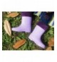 Boots Toddler Kids Rain Boots Solid Color with Buckle - Purple Velvet - CK18GZ55H56 $31.58