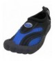 Water Shoes Kids' Quick Dry Mesh Slip-On Drawstring Non-Slip Toe Water Shoe (Little Kid/Big Kid) - Black/Royal - C218C9EQ93R ...
