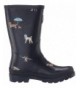 Boots Kids' Jnr Welly Print Rain Boot - Navy Raining Dogs - CV18EM9Y6CD $73.85