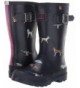 Boots Kids' Jnr Welly Print Rain Boot - Navy Raining Dogs - CV18EM9Y6CD $73.85