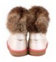 Boots Toddler Girls Boots Fur Lined Winter Boots Shoes(Toddler/Little Kid) - White - CR12O3I74ZK $29.06