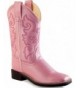 Boots Girls' Western Boot Square Toe - Vb9120 - Pink - CD128Z0MBAT $71.73