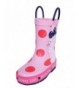 Boots Children's Rain Boots Natural Rubber - Rabbit-pink - CI1800LUUI5 $37.50