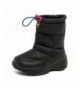 Boots Boys Girls Winter Snow Boots 100% Waterproof Warm Anti-Slip Mid Calf for Little Kids - Big Kids - Black - C718KNK9LLE $...
