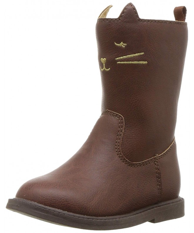 Boots Kids Girl's Pity3 Brown Novelty Riding Boot Fashion - Brown - CM189OLECZH $45.50