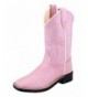Boots Womens Square Toe Leatherette (Toddler/Little Kid) - Pink - CB17Y28GX9U $67.05