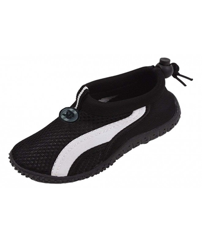 Water Shoes Kids' Mesh Quick Dry Drawstring Water Shoe (Little Kid/Big Kid) - Black - C918CM5YWC8 $22.38