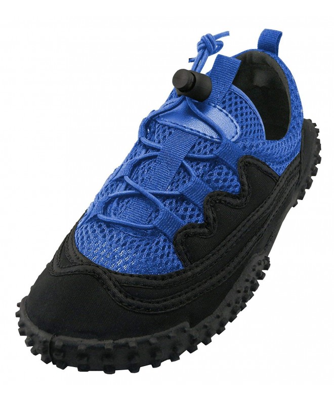 Water Shoes Kids' Quick Dry Mesh Stretch Elastic Non-Slip Water Shoe (Little Kid/Big Kid) - Royal Blue - CR18C9K66SQ $35.50