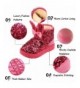 Boots Girls Boots - Bunny Kid Boots Warm Winter Sequin Waterpoof Outdoor Snow Boots (Toddler/Little Kids) - 04rose Red - C018...