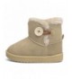 Boots Girl's Boys Winter Snow Boots Fur Outdoor Slip-on Boots (Toddler/Little Kids) - Beige - C818HTA33MW $22.88