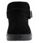Boots Kids Pull-on Winter Fur Ankle Boots(Toddler) - Black - C5186XY3RQH $21.28