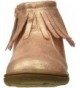 Boots Kids Girl's Cata3 Rosegold Fringe Boot Chukka - Rose Gold - CS189OL3AI0 $47.90