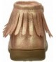 Boots Kids Girl's Cata3 Rosegold Fringe Boot Chukka - Rose Gold - CS189OL3AI0 $47.90
