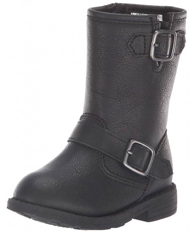 Boots Kids Girl's Aqion3 Black Riding Boot Fashion - Black - CH189OIXE97 $48.29