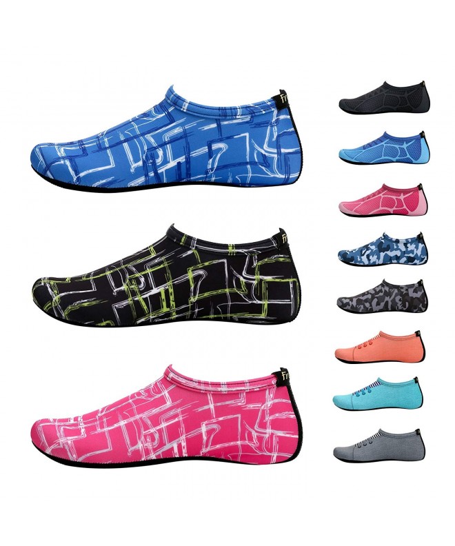 Water Shoes New Barefoot Water Skin Shoes Aqua Socks for Beach Swim Surf Yoga Exercise - T.blue - CI185TW7UM7 $23.80