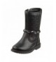 Boots Laura Ashely Girls Woven Calf Length Riding Boot (Toddler - Little Kid) - Black Rope - CZ18H6L2ADO $37.05