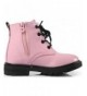 Boots Boy's Girl's Waterproof Lace-Up Boots(Baby boy/Baby Girl/Toddler/Little Kid/Big Kid) - Pink(plush) - CA1864CC6N9 $37.16