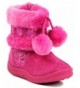 Boots Little Girl's Zello Glitter Pom Pom Boots - Hot Pink - C611MQUK84H $32.01