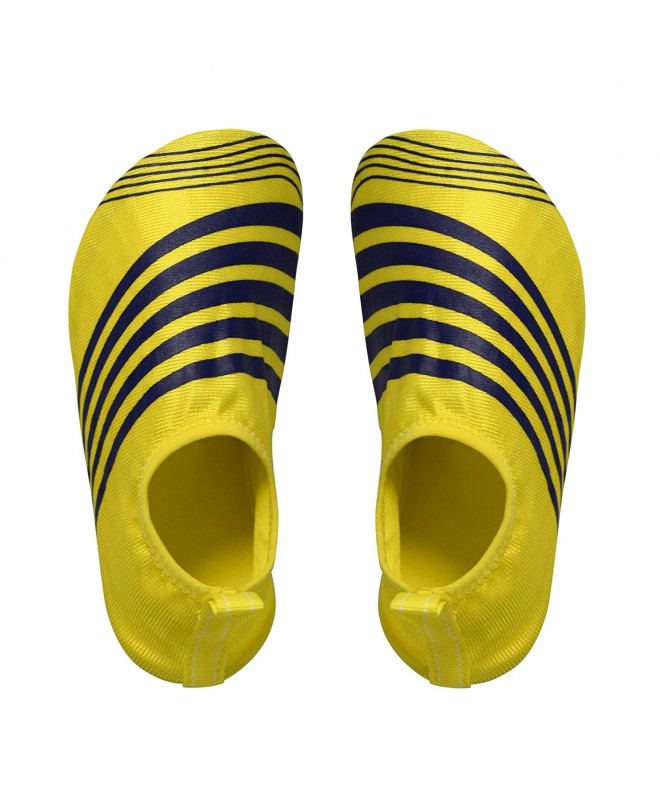 Water Shoes Kids Toddler Boys Athletic Water Shoes Pool Beach Aqua Socks - Yellow Navy - CQ183NIXDL4 $23.86