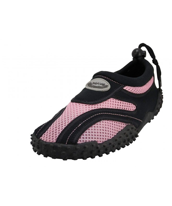 Water Shoes Childrens Kids Wave Water Shoes Pool Beach Aqua Socks - Pink - 7 M US Toddler - C9182A49GA7 $18.18
