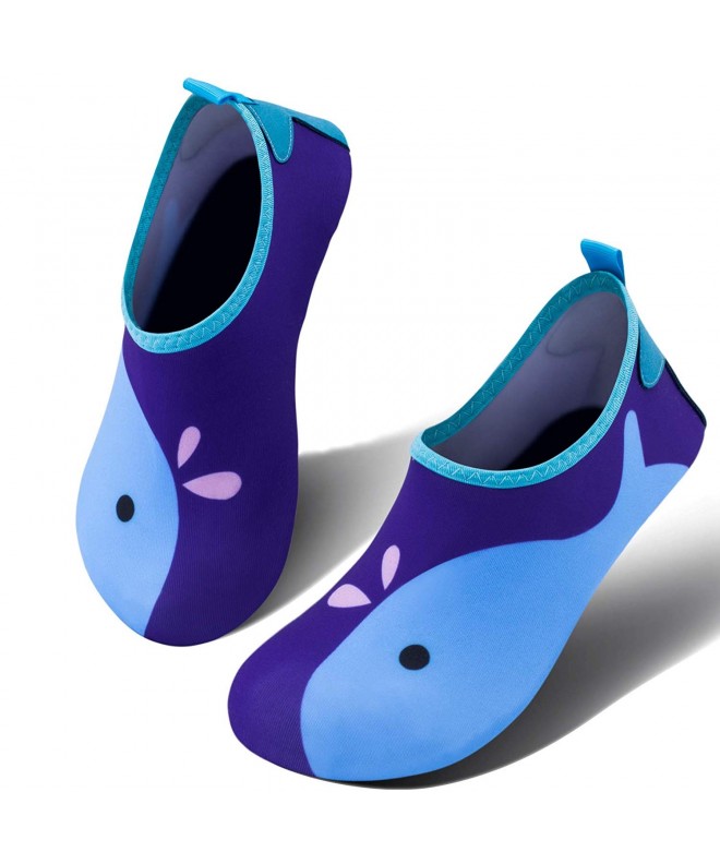 Water Shoes Boys Girls' Water Aqua Shoes Swimming Pool Beach Sports Quick Drying Socks 398 Blue 11~12 - CB18HLO7G6K $22.84