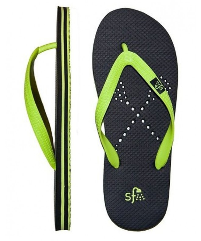 Water Shoes Boys' Antimicrobial Shower & Water Sandals for Pool - Beach - Camp and Gym - La Crosse - Black/Lime - CG11L73YWI7...