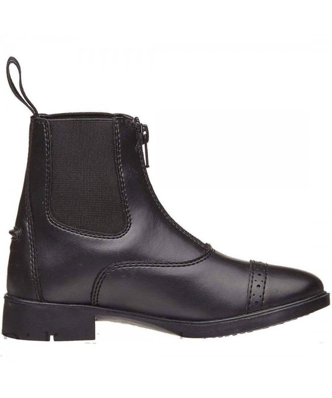 Boots Horze Kid's Front Zip Paddock Boots - Black - CS1803AUMCI $57.81