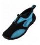Water Shoes Kids' Mesh Quick Dry Zipper Water Shoe (Little Kid) - Black/Blue - CJ18CMMSEEO $27.34
