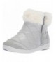 Boots Kids Chloe Girl's Sparkle Suede Bootie Fashion Boot - Silver - CK18C7W3WOU $73.24