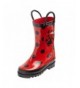 Boots Toddler Waterproof Handles - Ladybug Printed - CP18EEQ2KD0 $38.48