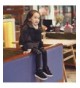 Boots Boy's Girl's Suede Leather Strap Winter Ankle Boots (Toddler/Little Kid/Big Kid) - Black(fabric) - CN12MWAB6B4 $40.36