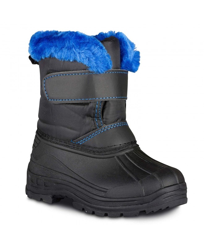 Boots Colored Insulated Snow Boots for Boys - Girls - Little Kids - Blue/Black - C11853MKKE4 $41.86