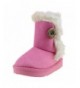 Boots Girl's Boy's Button Snow Boots Warm Fleece(Toddler/Little Kid/Big Kid) - Pink - CO187HY7W3H $29.57
