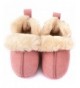 Boots Toddler Boys Girls Fur Lining Booties Shoes Winter Fleece Slip-on Loafers Boots - Pink - CA18KX3O6MM $32.24